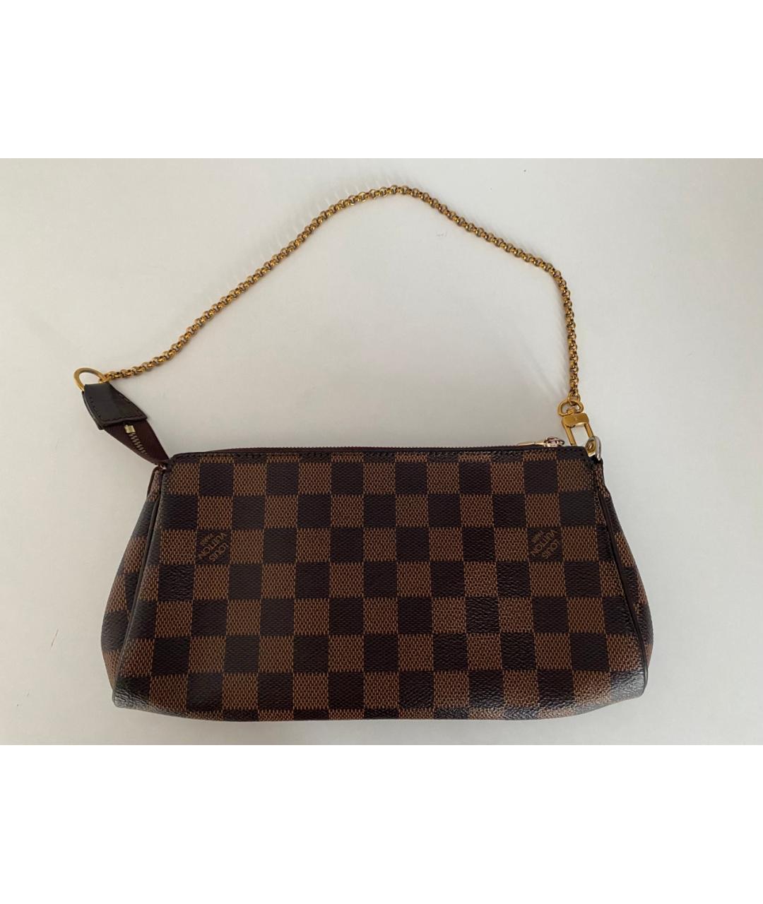 LOUIS VUITTON Коричневая сумка через плечо из канвы, фото 3