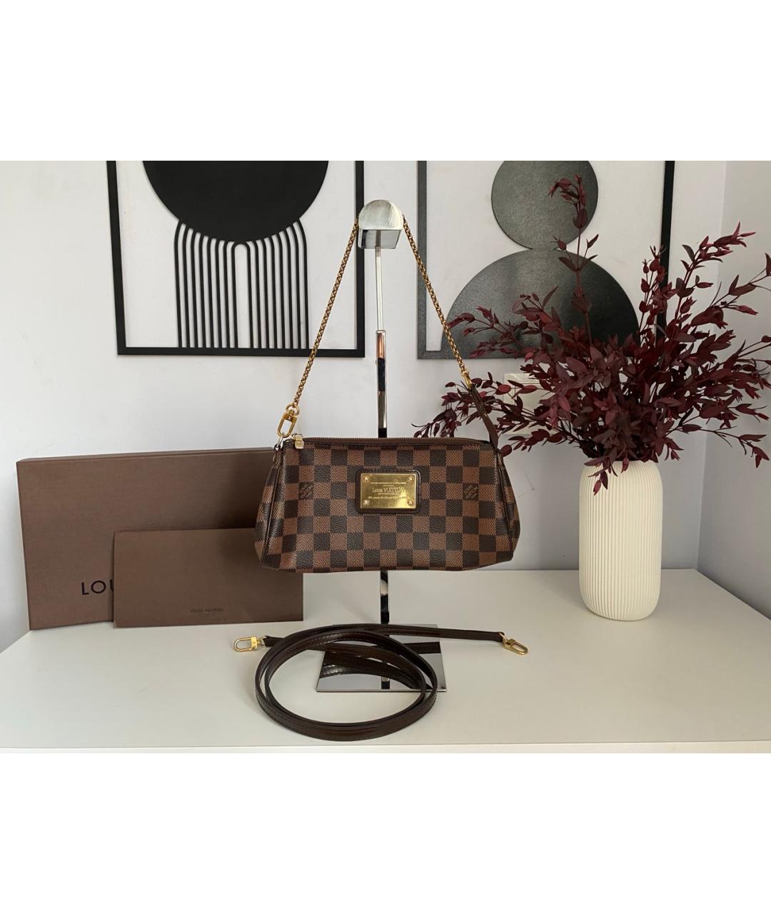 LOUIS VUITTON Коричневая сумка через плечо из канвы, фото 6