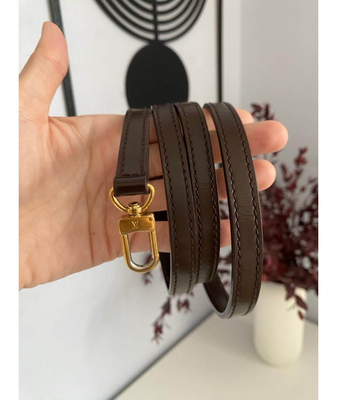 LOUIS VUITTON Коричневая сумка через плечо из канвы, фото 4