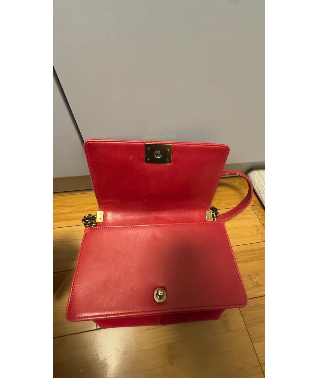 BVLGARI Коралловая кожаная сумка через плечо, фото 2