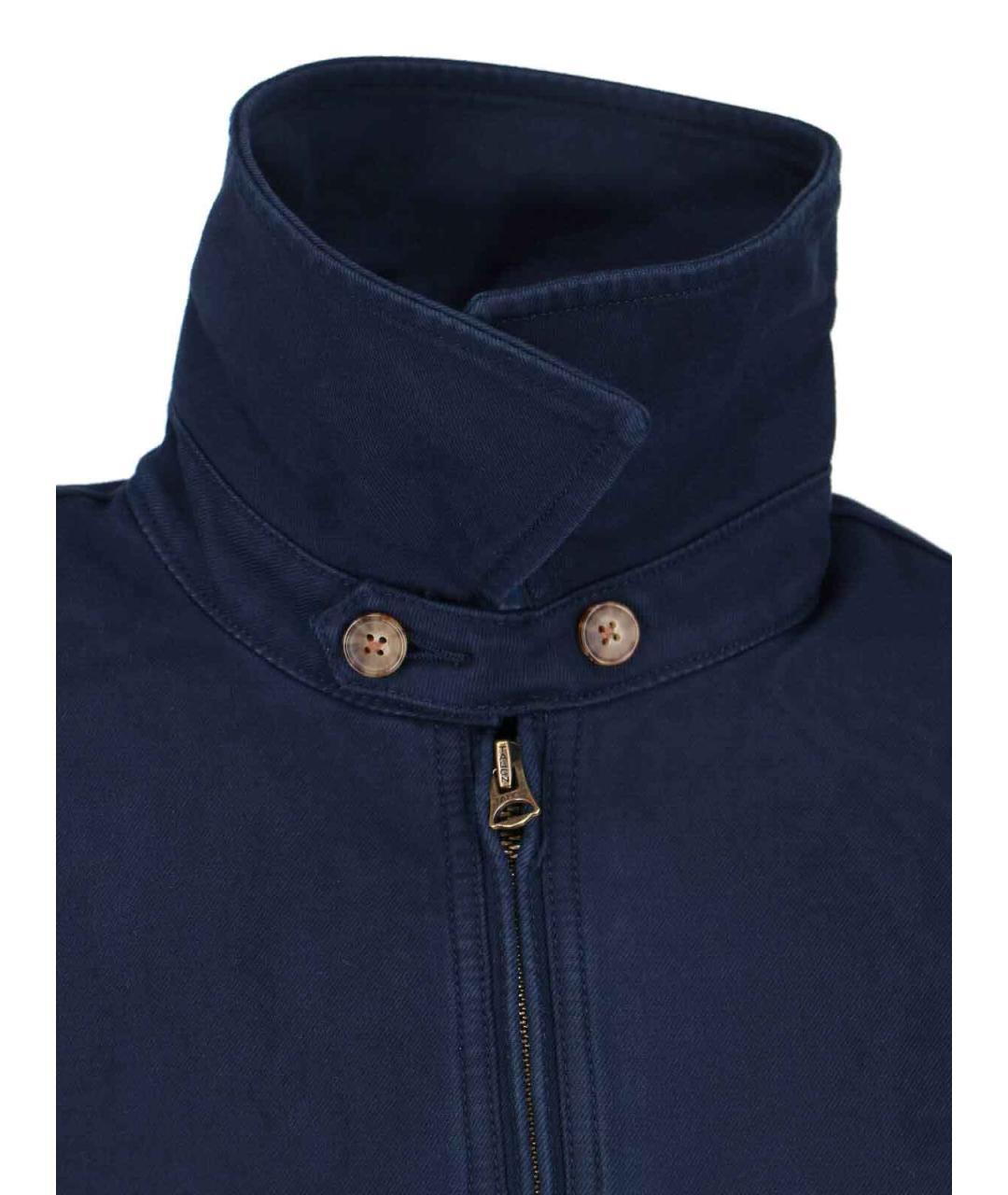 POLO RALPH LAUREN Темно-синяя хлопковая куртка, фото 3
