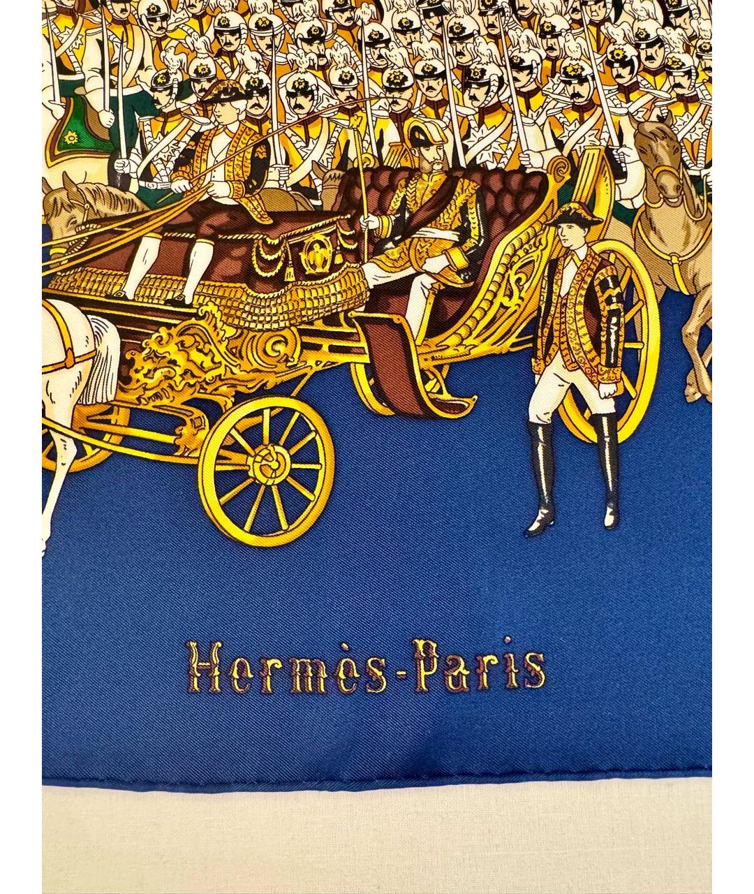 HERMES Мульти шелковый платок, фото 2