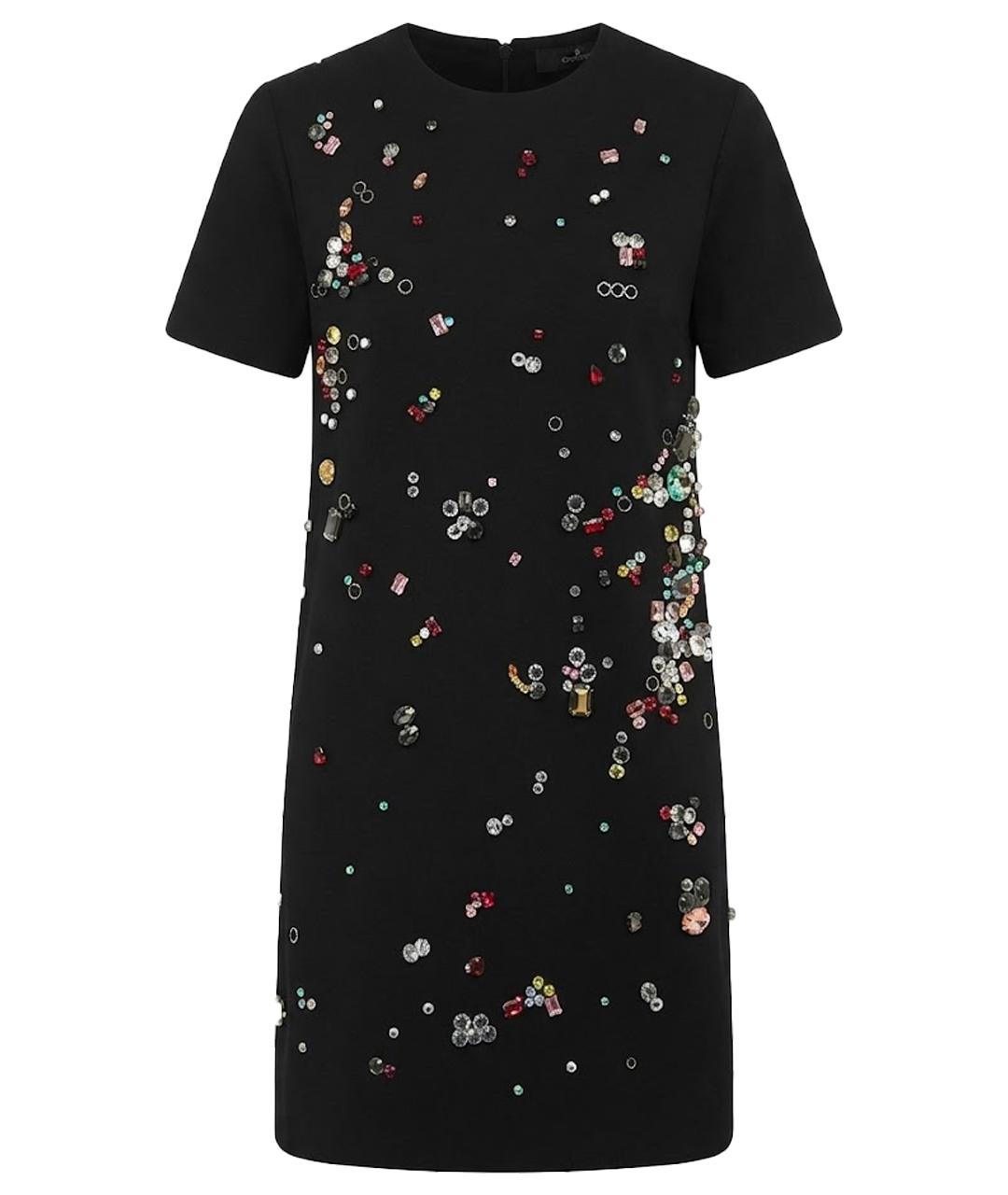 SPORTMAX Черное атласное платье, фото 1