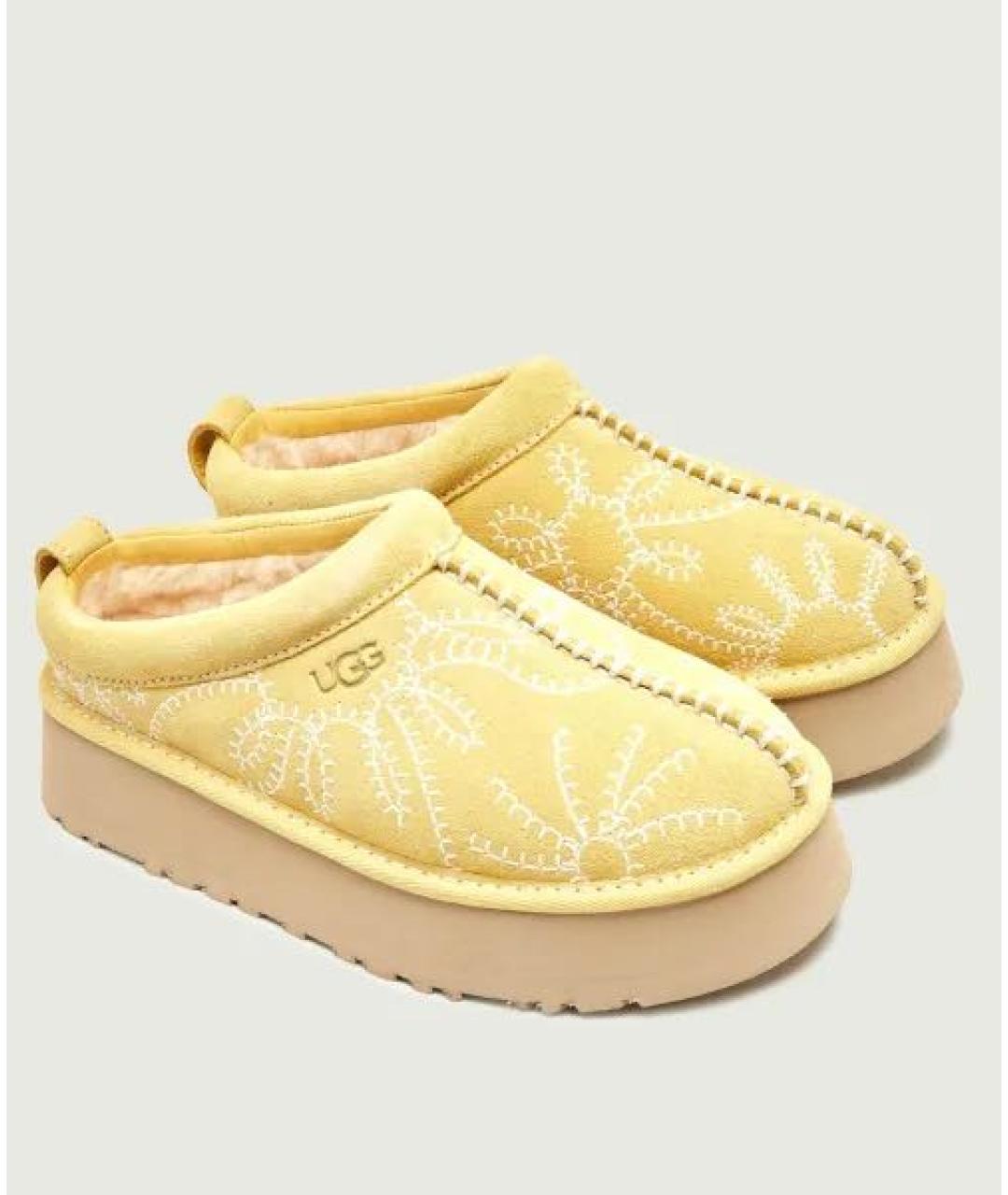 UGG Желтые ботинки, фото 7