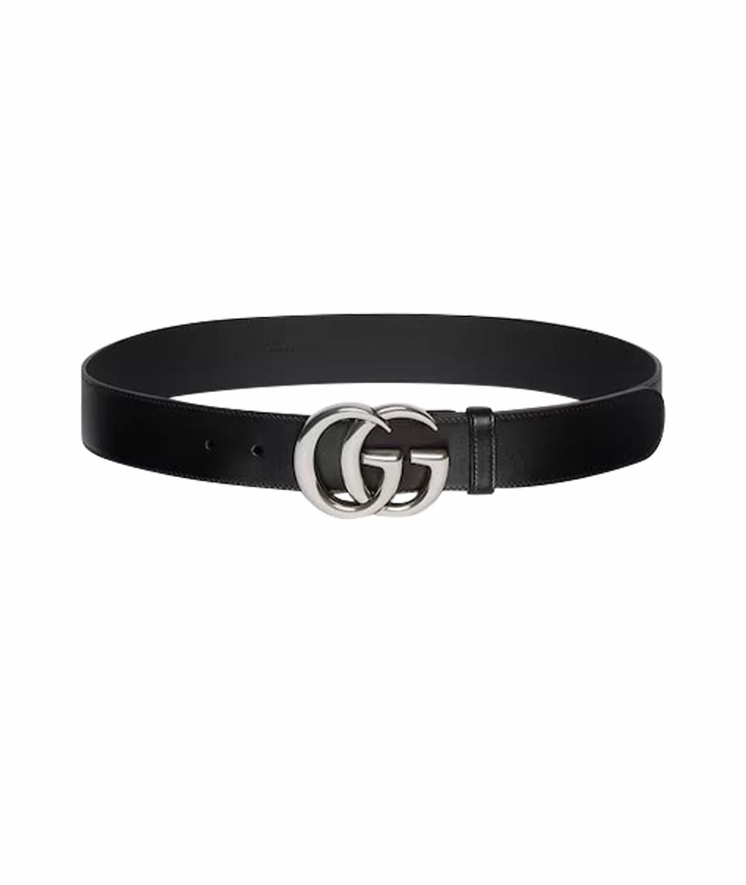 GUCCI Черный кожаный ремень, фото 1
