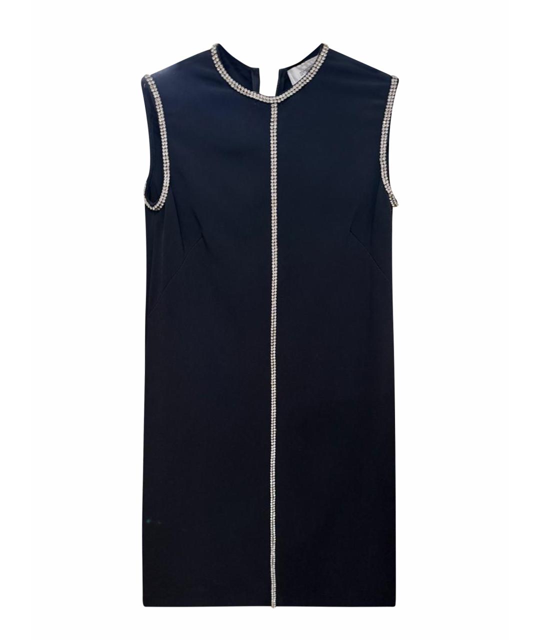 SPORTMAX Черное атласное платье, фото 1