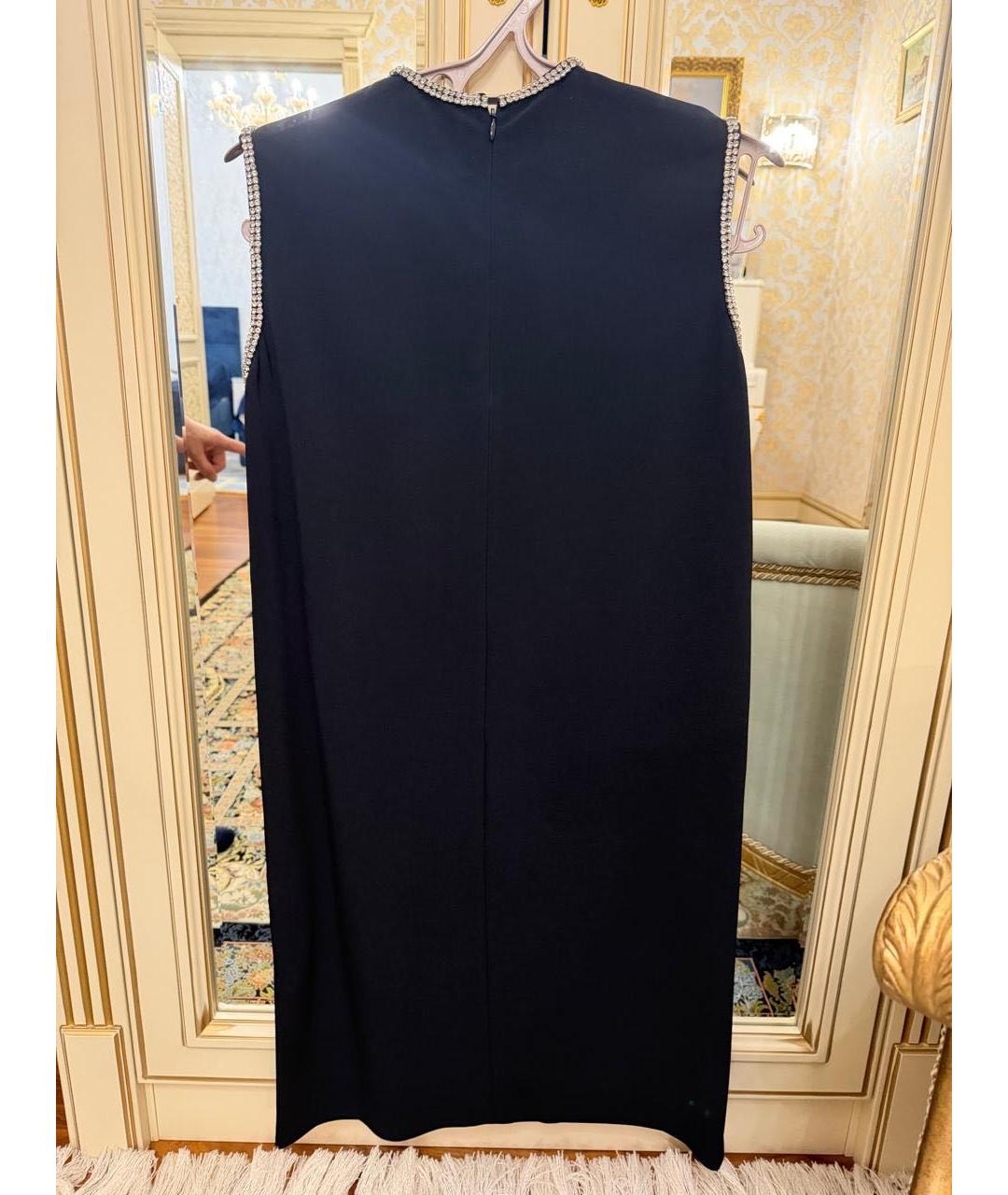 SPORTMAX Черное атласное платье, фото 2