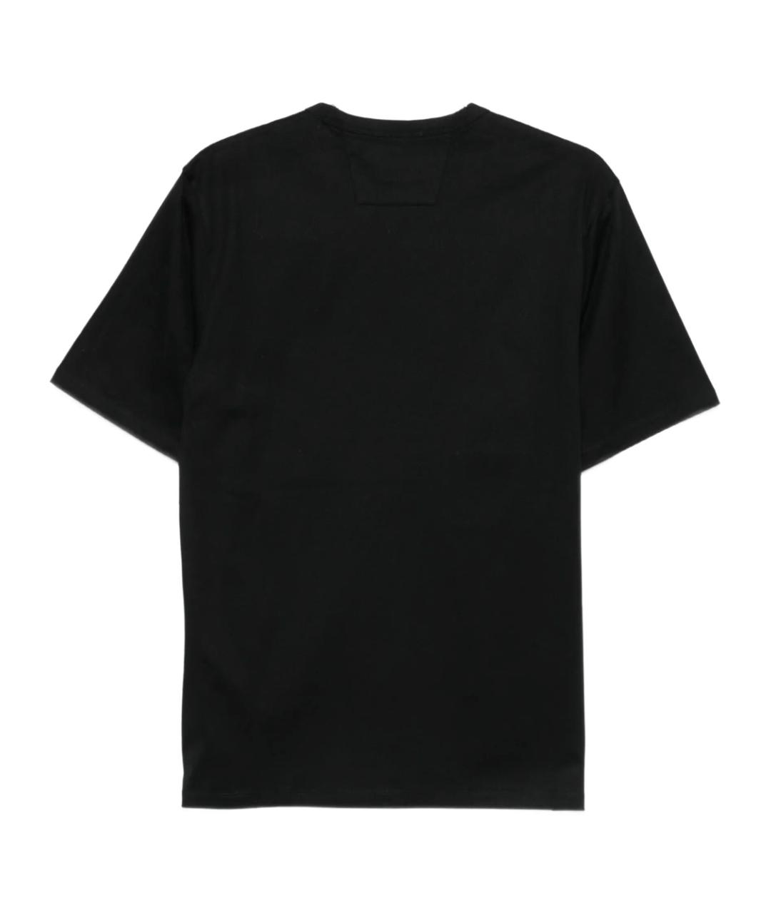 CP COMPANY Черная хлопковая футболка, фото 2