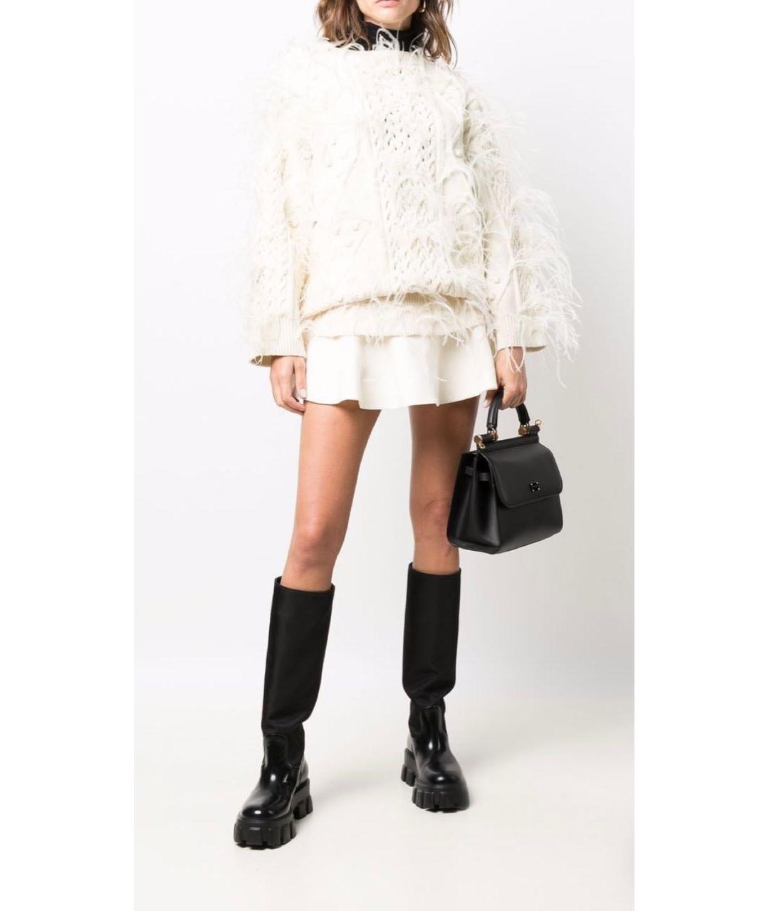 DOLCE&GABBANA Черная кожаная сумка с короткими ручками, фото 3