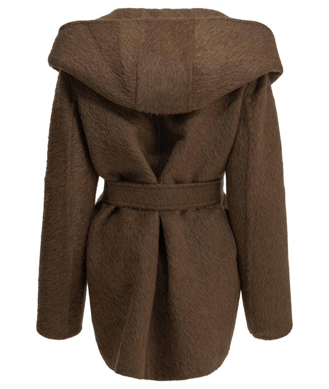 MAX MARA Коричневое шерстяное пальто, фото 2