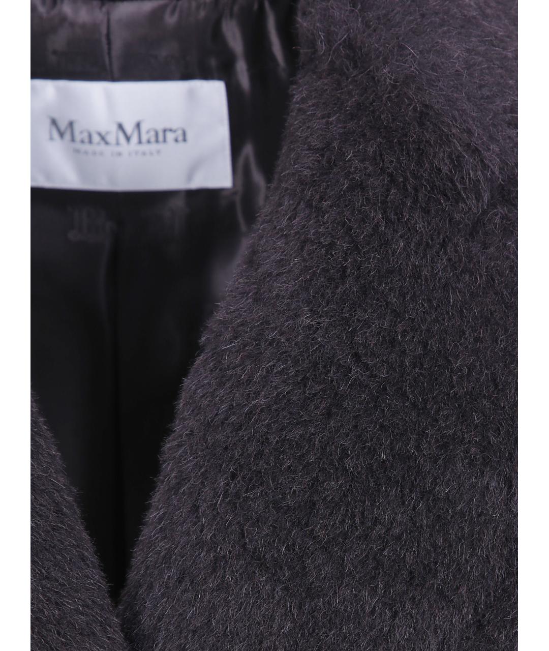 MAX MARA Черное шерстяное пальто, фото 3