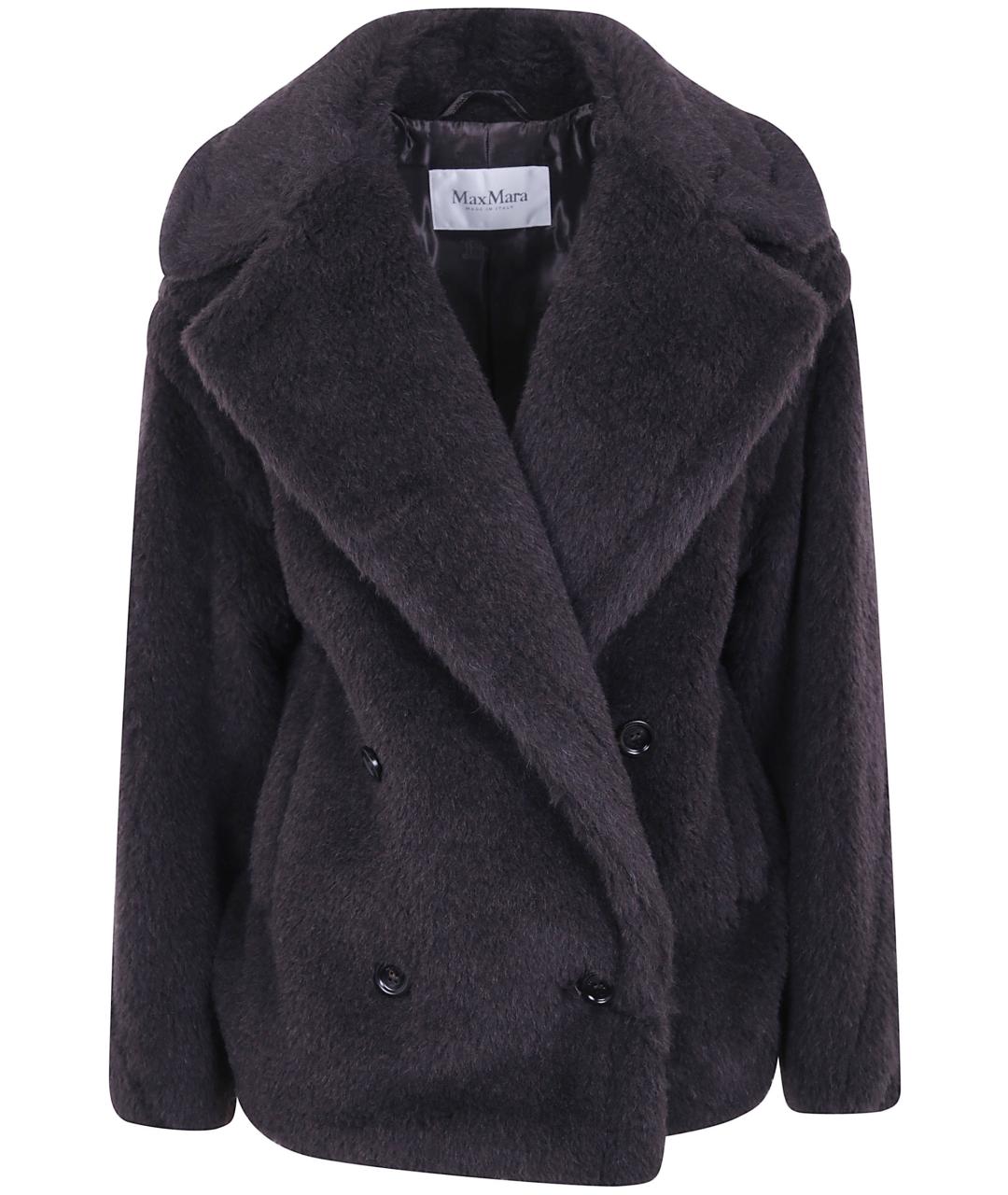 MAX MARA Черное шерстяное пальто, фото 1