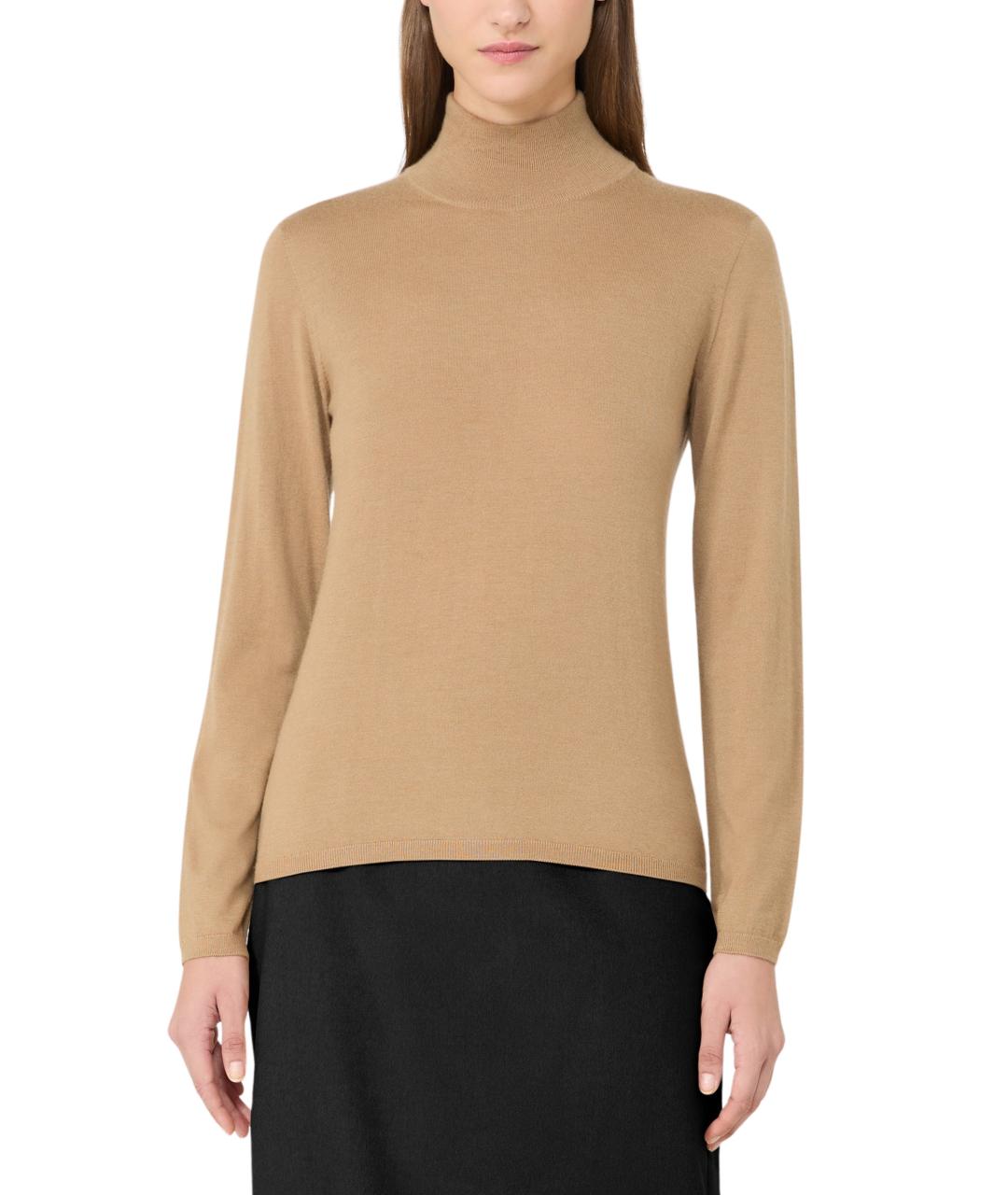 MAX MARA Коричневый кашемировый джемпер / свитер, фото 2