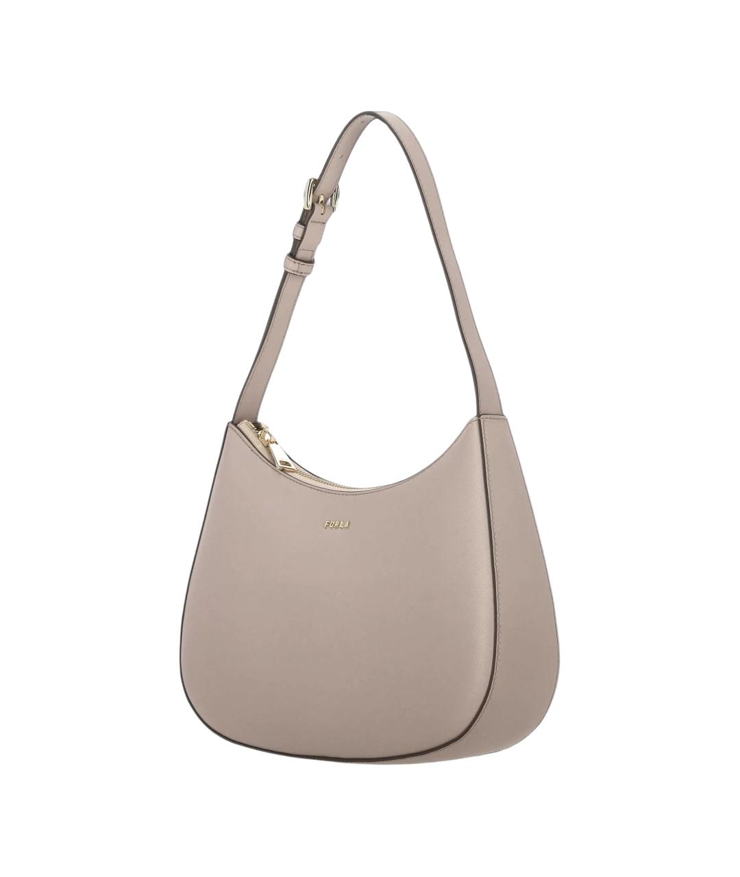 FURLA Серая синтетическая сумка через плечо, фото 2