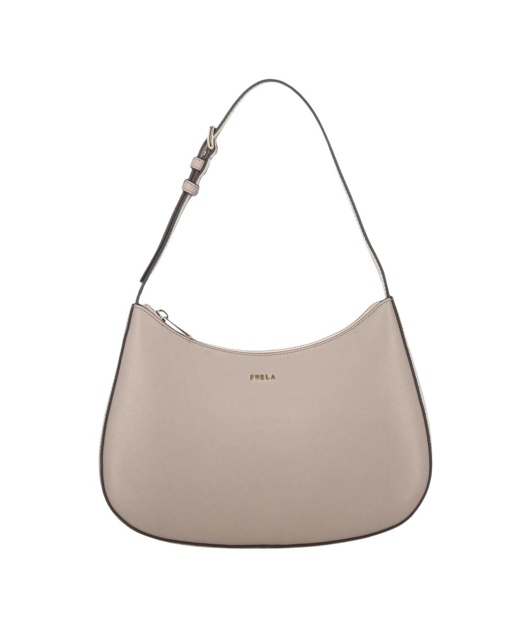 FURLA Серая синтетическая сумка через плечо, фото 1
