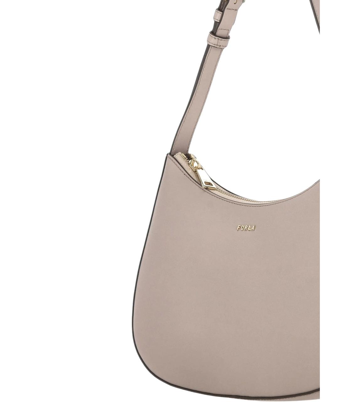 FURLA Серая синтетическая сумка через плечо, фото 4