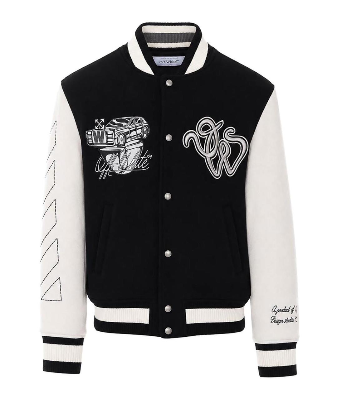 OFF-WHITE Черная шерстяная куртка, фото 1