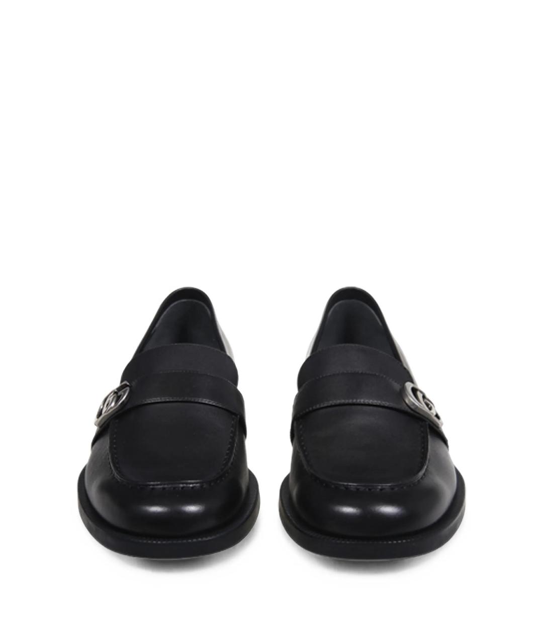 GUCCI Черные кожаные лоферы, фото 2