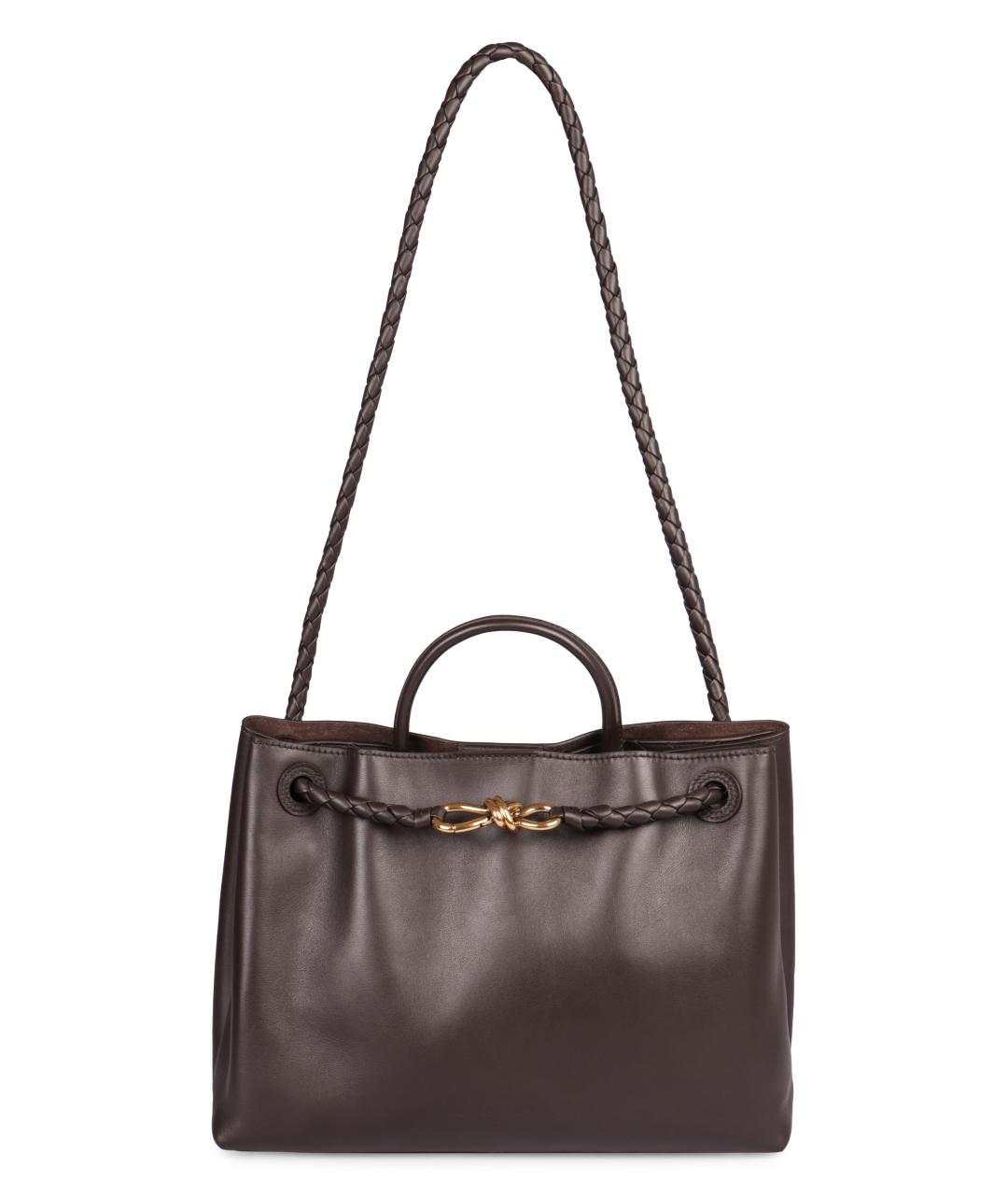 BOTTEGA VENETA Коричневая кожаная сумка тоут, фото 5
