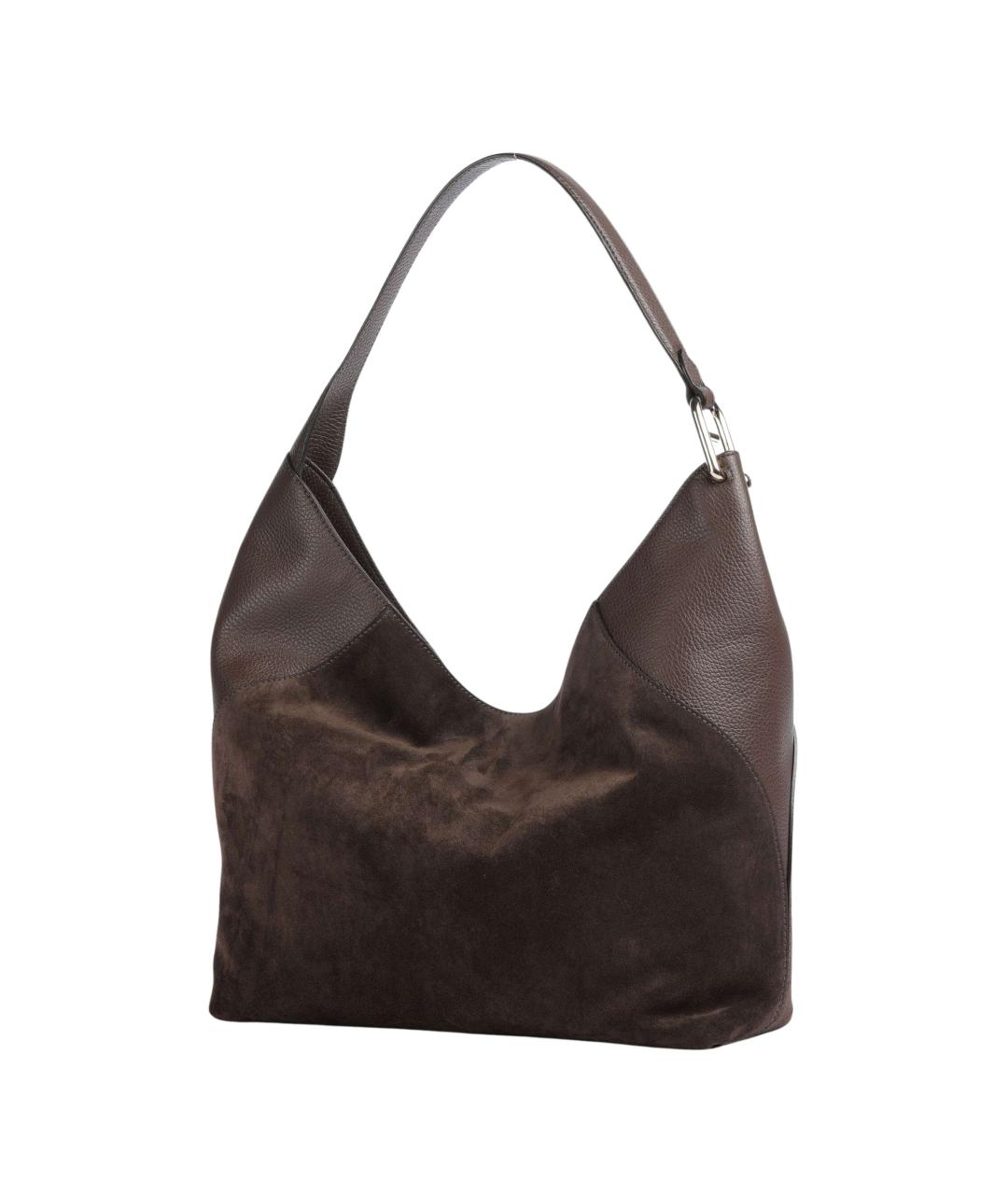 FURLA Коричневая замшевая сумка через плечо, фото 2