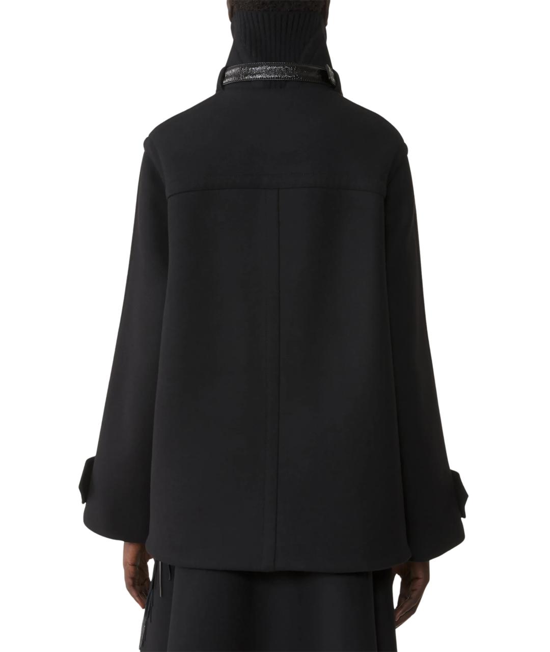 LANVIN Черное шерстяное пальто, фото 3