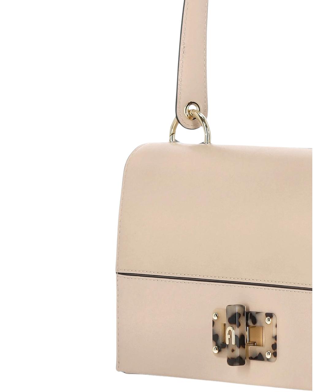FURLA Белая кожаная сумка через плечо, фото 4
