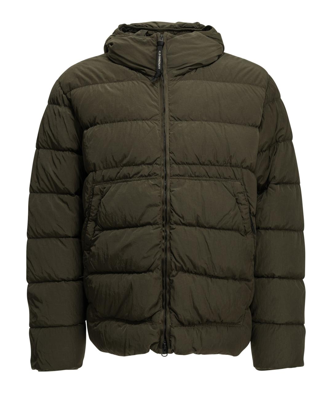 CP COMPANY Зеленый полиамидовый пуховик, фото 1