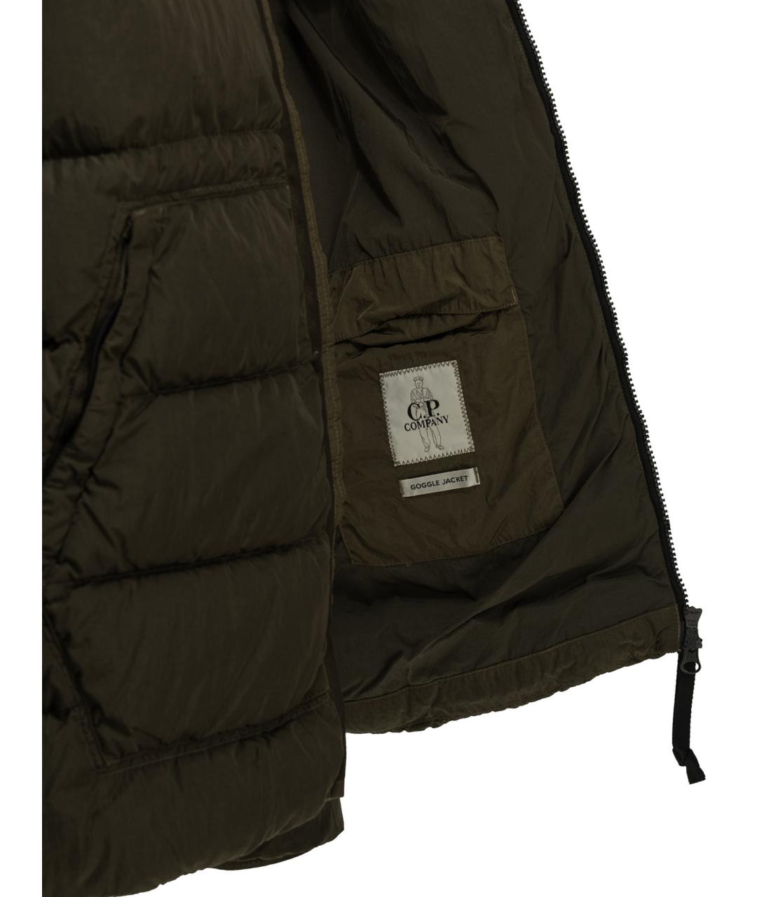 CP COMPANY Зеленый полиамидовый пуховик, фото 4