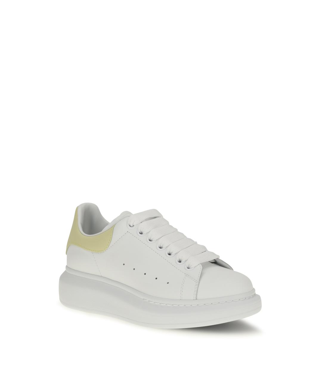 ALEXANDER MCQUEEN Белые кожаные кроссовки, фото 4