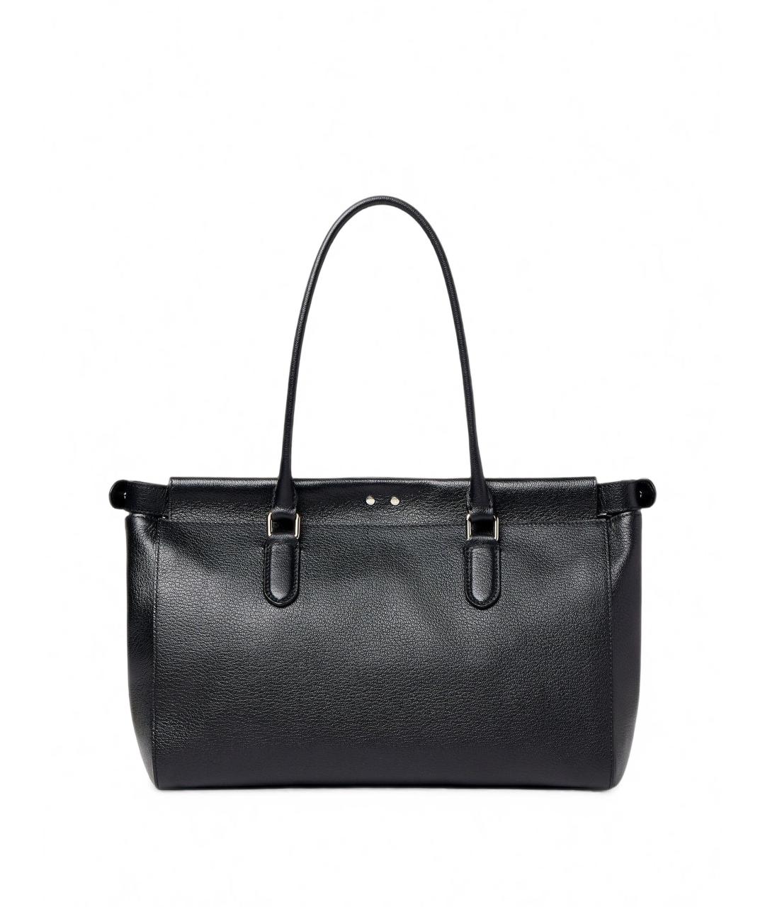 FENDI Черная кожаная сумка тоут, фото 2