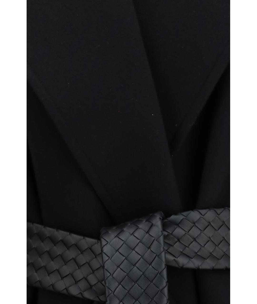 BOTTEGA VENETA Черное шерстяное пальто, фото 3