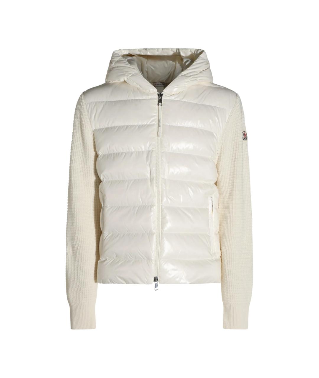 MONCLER Белая кашемировая куртка, фото 1