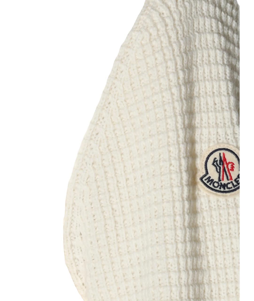MONCLER Белая кашемировая куртка, фото 3