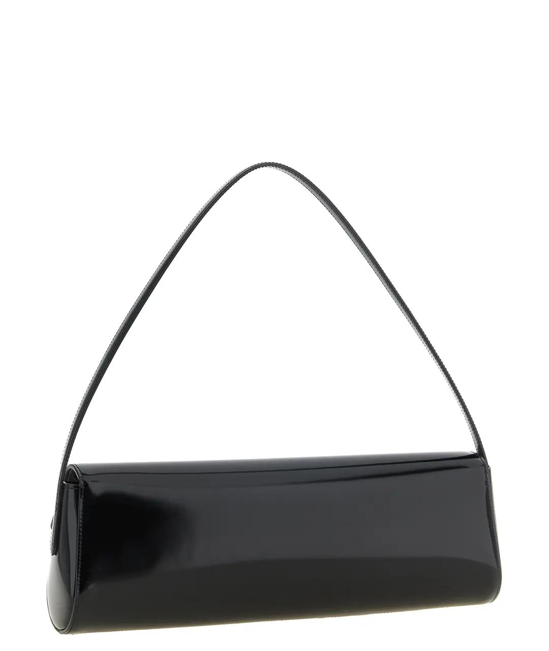 JIL SANDER Черная кожаная сумка через плечо, фото 3
