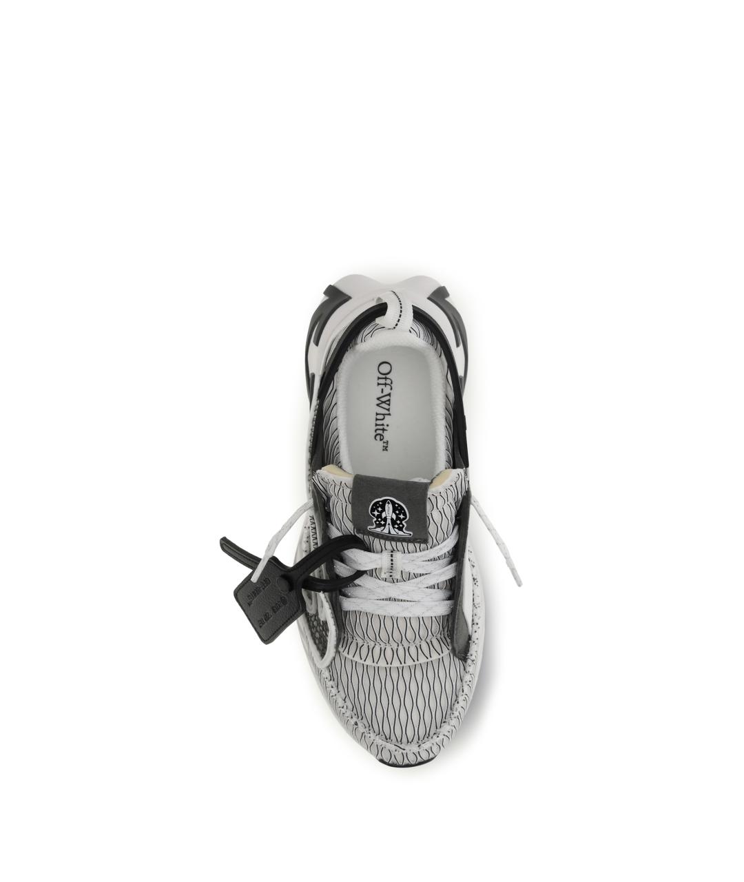 OFF-WHITE Белые синтетические кроссовки, фото 4
