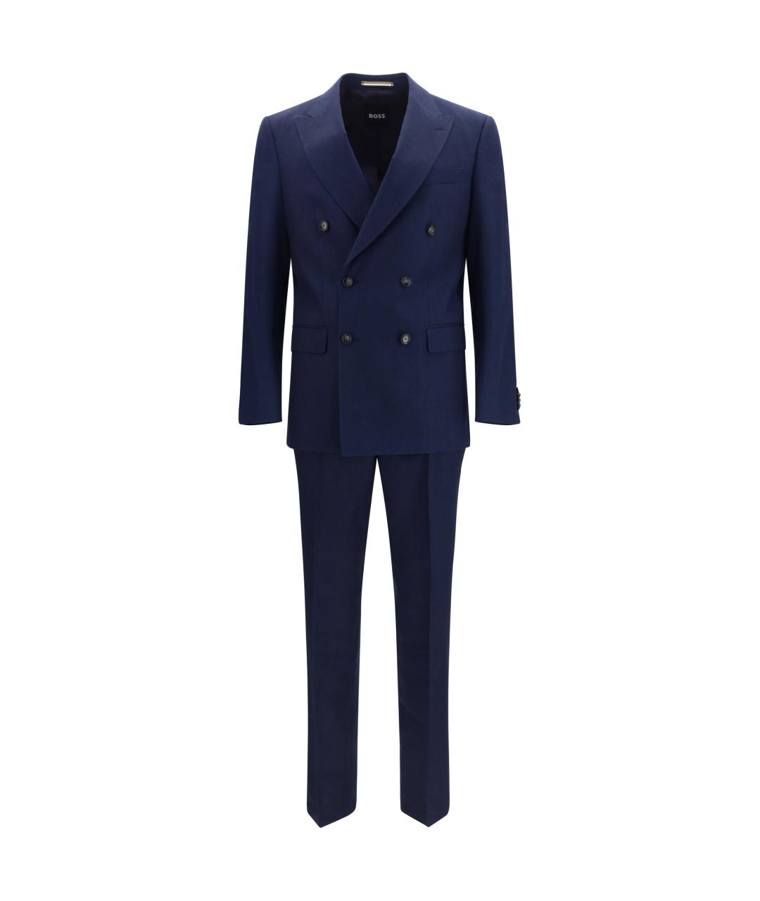 HUGO BOSS Синий классический костюм, фото 1