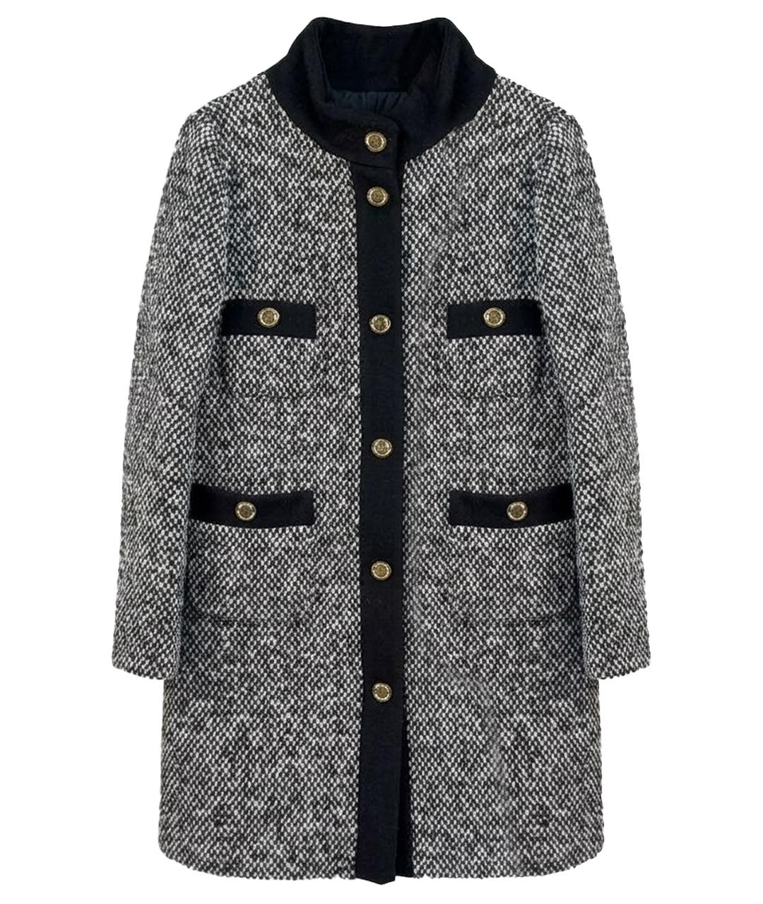 MONCLER Серое шерстяное пальто, фото 1