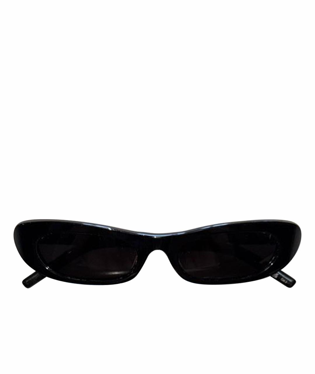 SAINT LAURENT Черные пластиковые солнцезащитные очки, фото 1