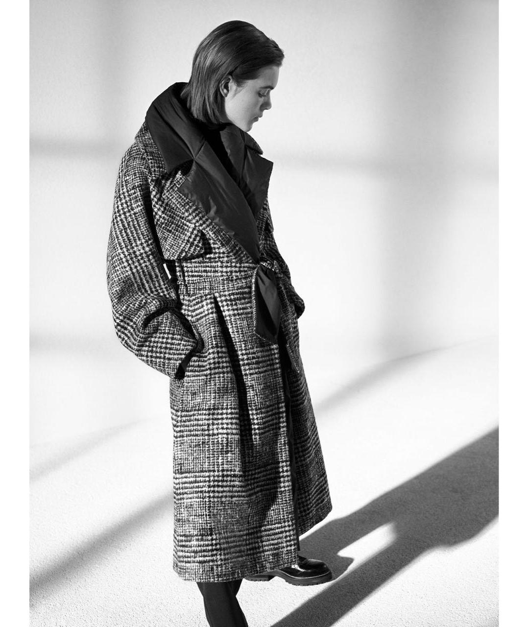 'S MAX MARA Черное шерстяное пальто, фото 6