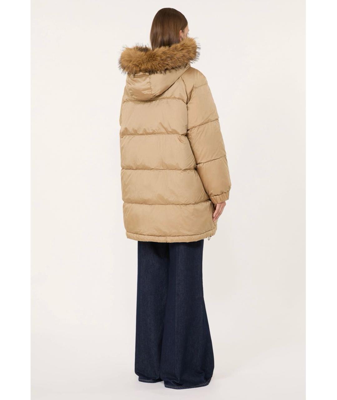 WEEKEND MAX MARA Бежевый пуховик, фото 2