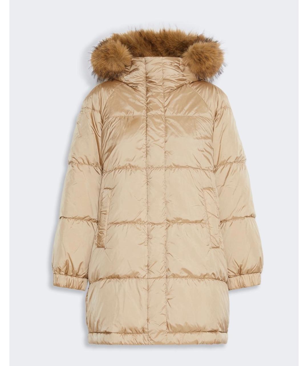 WEEKEND MAX MARA Бежевый пуховик, фото 8
