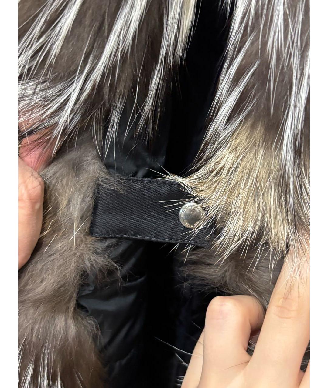 ERMANNO SCERVINO Черная меховая парка, фото 5