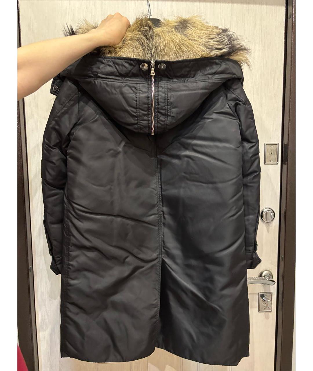 ERMANNO SCERVINO Черная меховая парка, фото 2