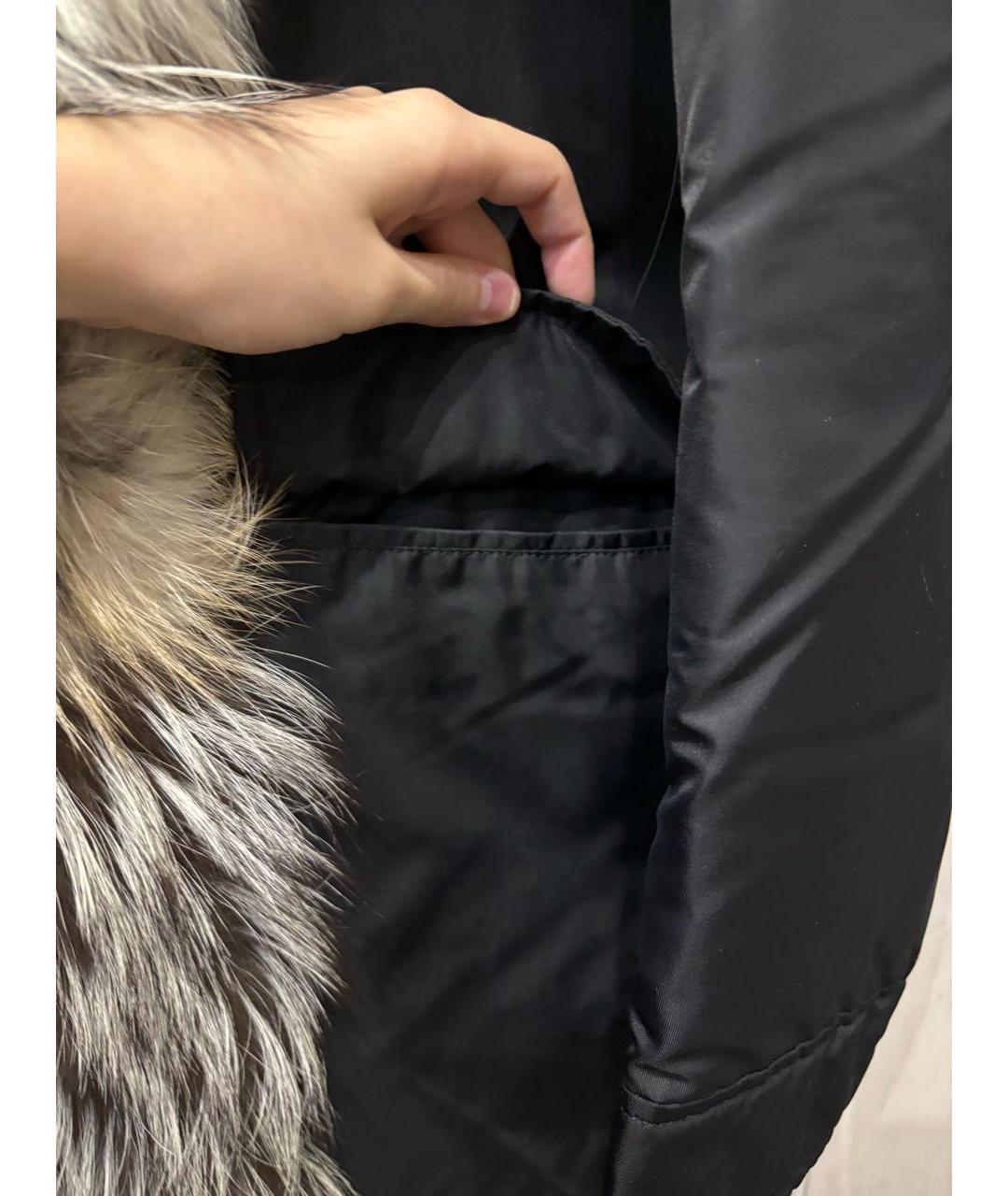 ERMANNO SCERVINO Черная меховая парка, фото 6