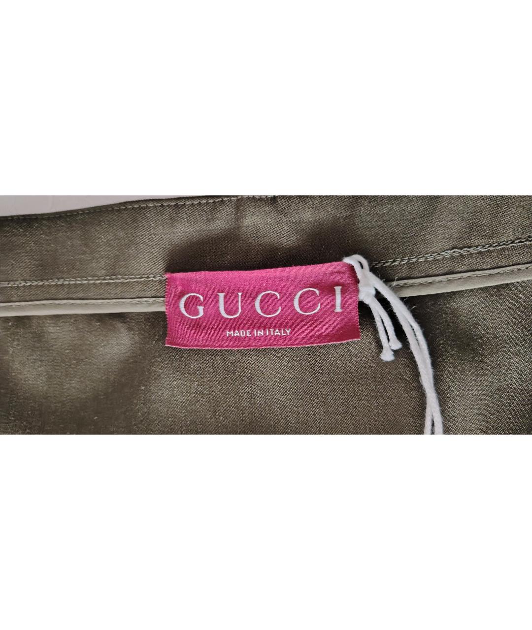 GUCCI Зеленое шерстяное платье, фото 6