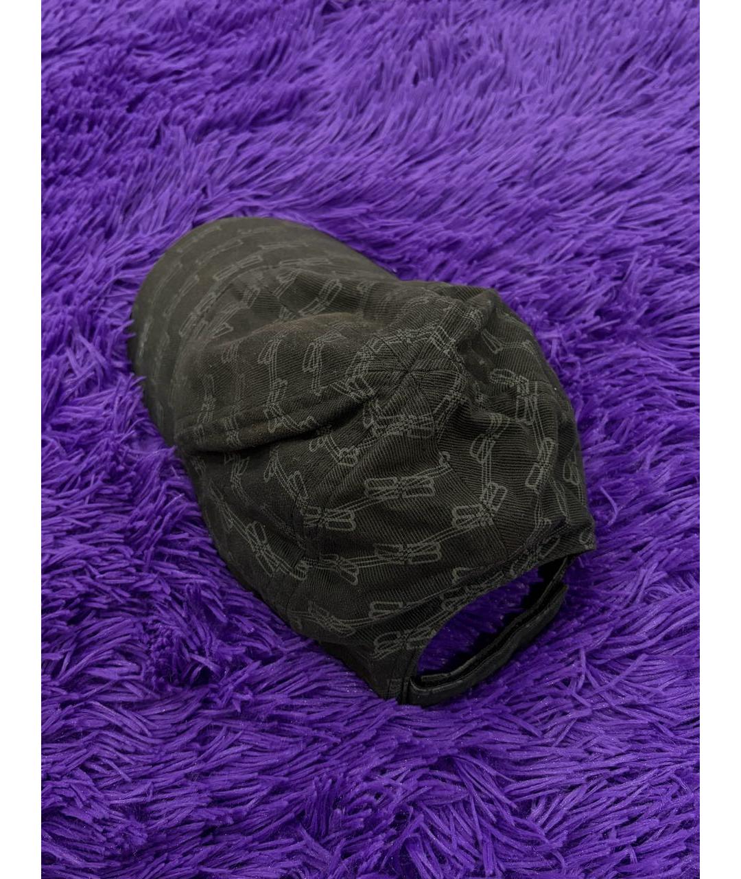 BALENCIAGA Черная хлопковая кепка, фото 3