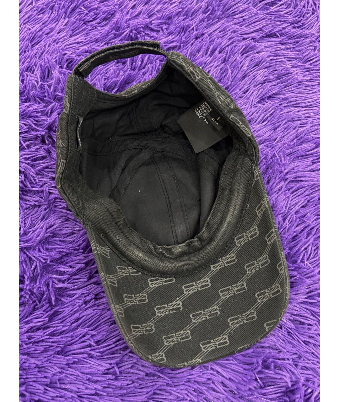 BALENCIAGA Черная хлопковая кепка, фото 6