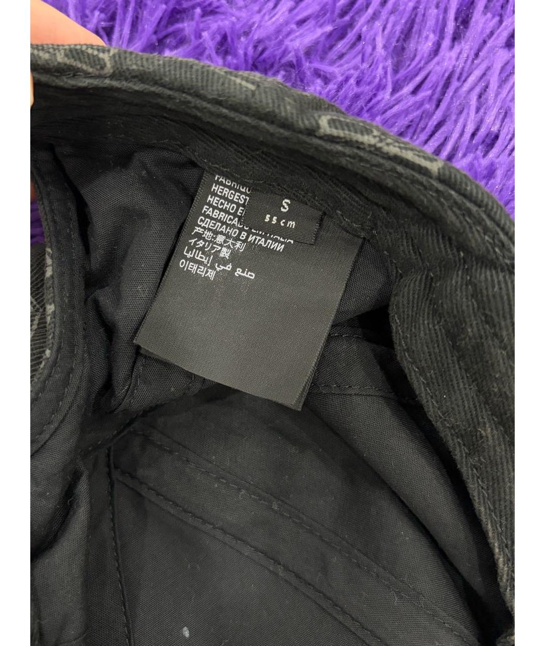 BALENCIAGA Черная хлопковая кепка, фото 7