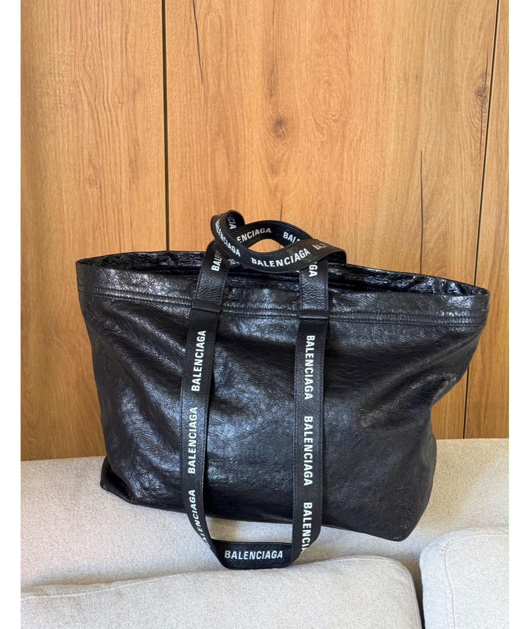 BALENCIAGA Черная сумка тоут, фото 3