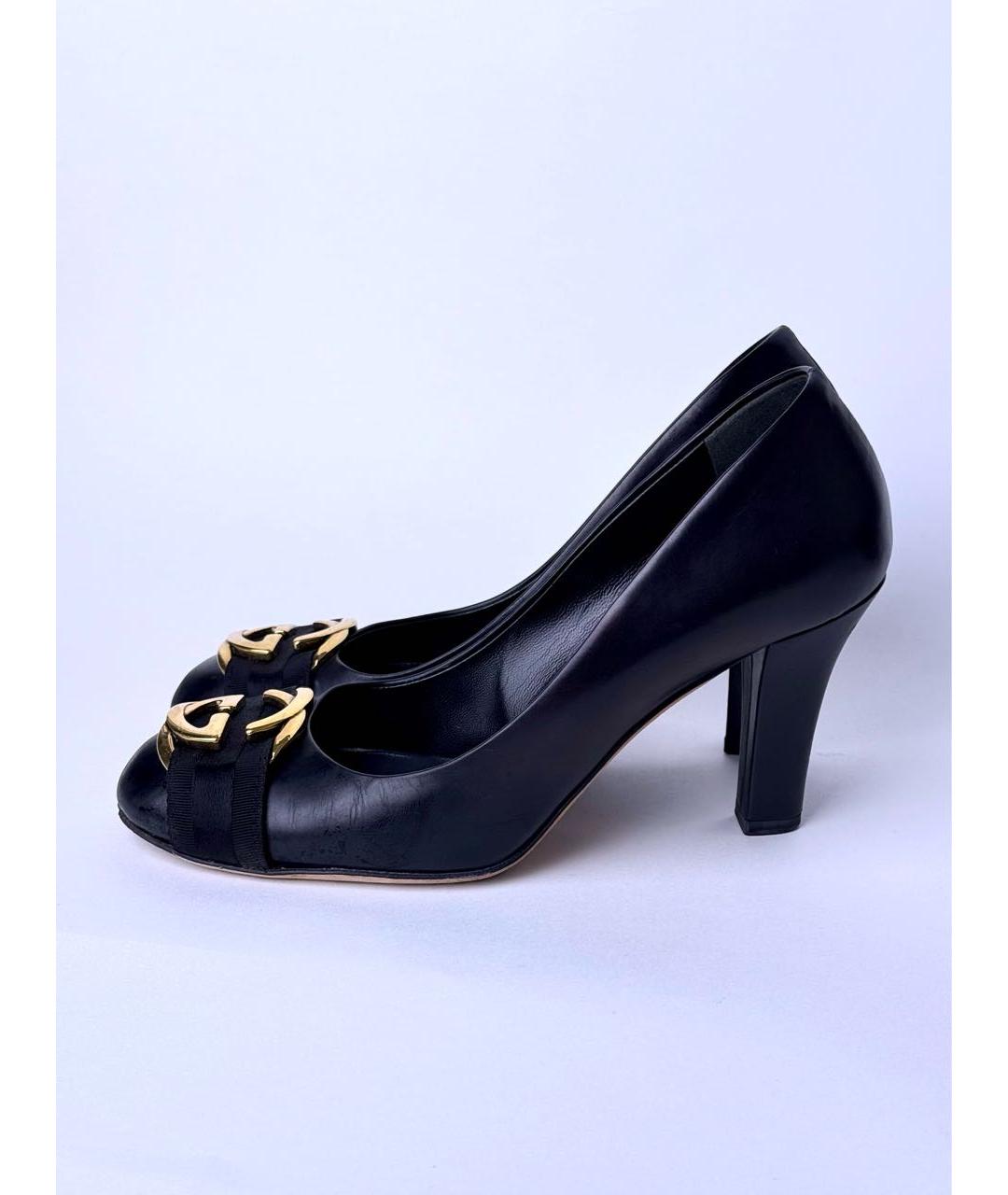 GUCCI Черные кожаные туфли, фото 7